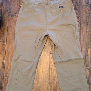 Banana Republic Aiden Chino Brown Pants Men's 38x32 Beige Cotton